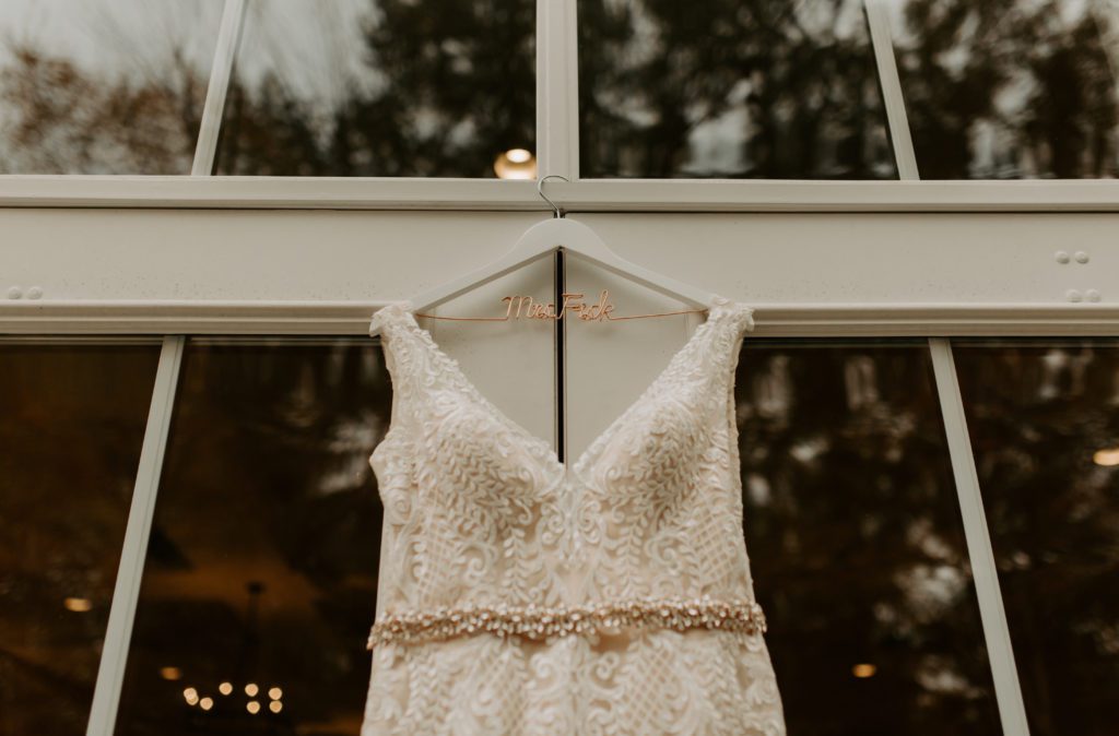 Wedding Gown, Estate at New Albany Fall Wedding