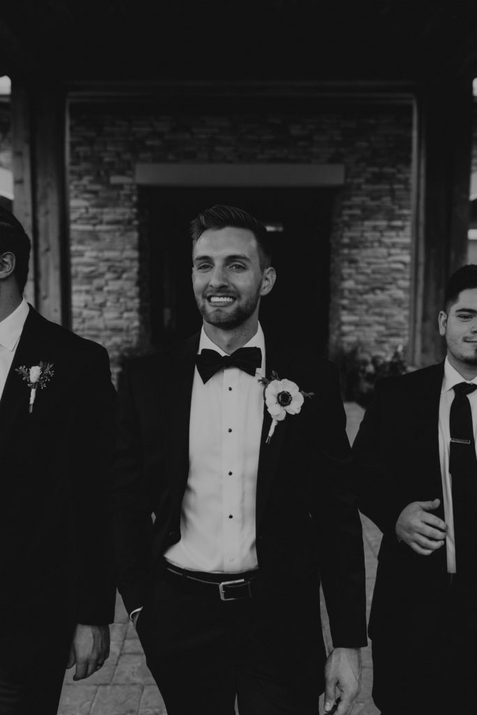 Groom and Groomsman Pictures, Estate at New Albany Fall Wedding