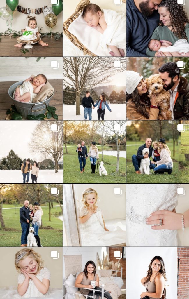 choosing your wedding photographer instagram feed